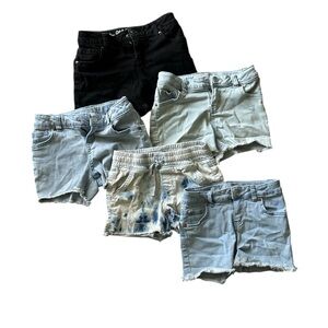 Cat & Jack Girls Bundle of Stretchy Jean Shorts